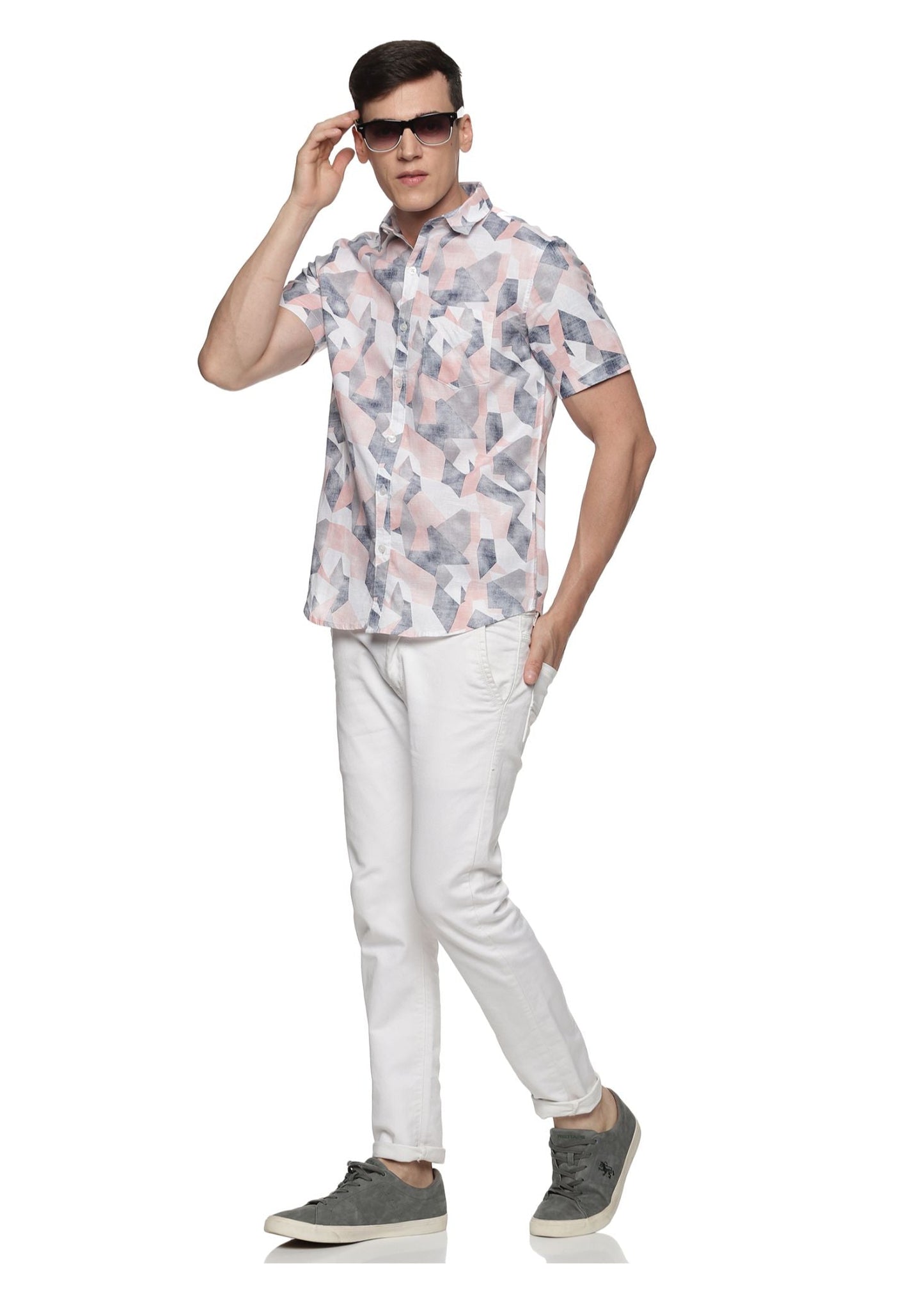Pink Maze Printed Shirt