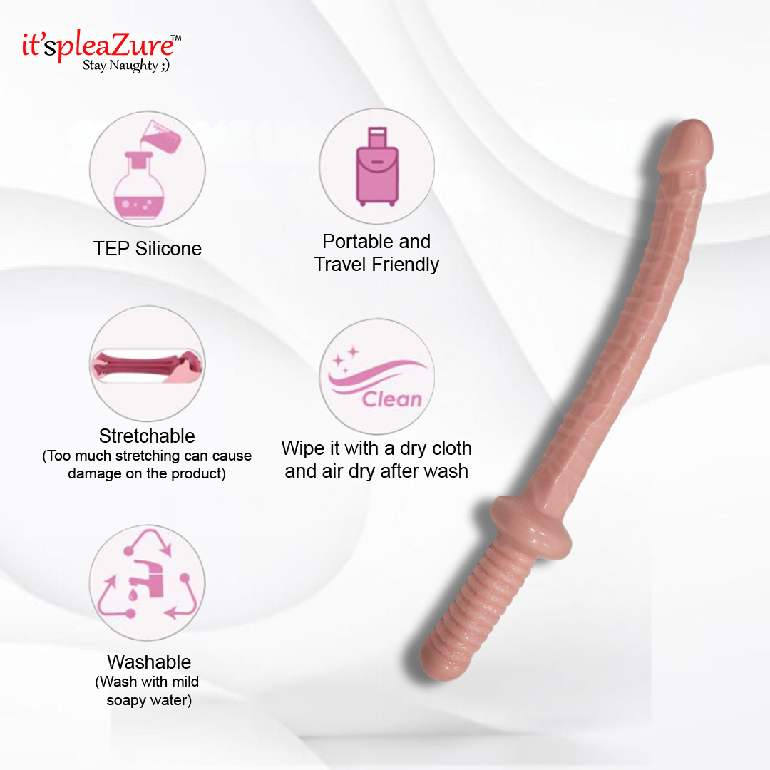 Itspleazure 18 Inch Huge Double Dildo