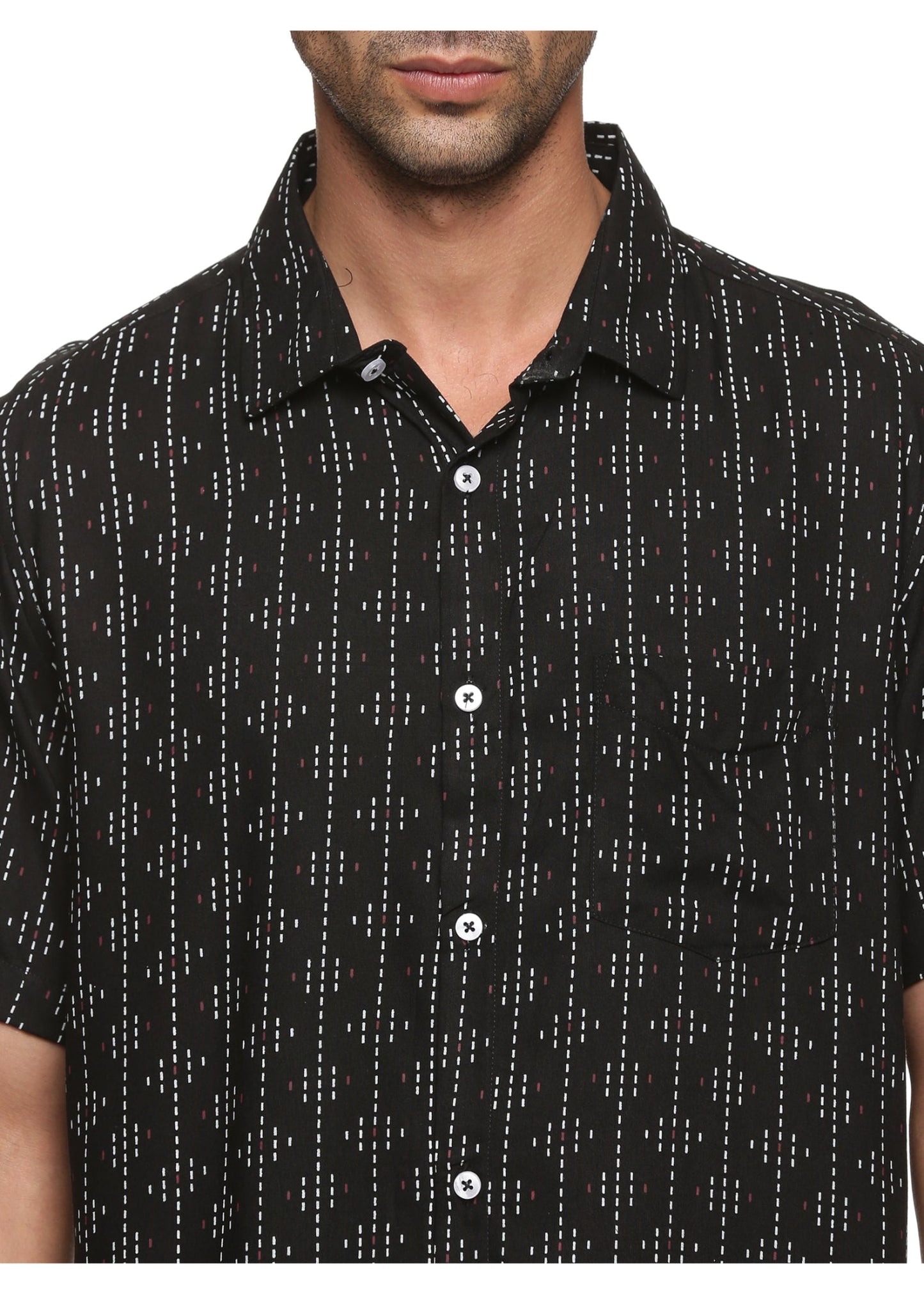 Signal Black Printed Shirt