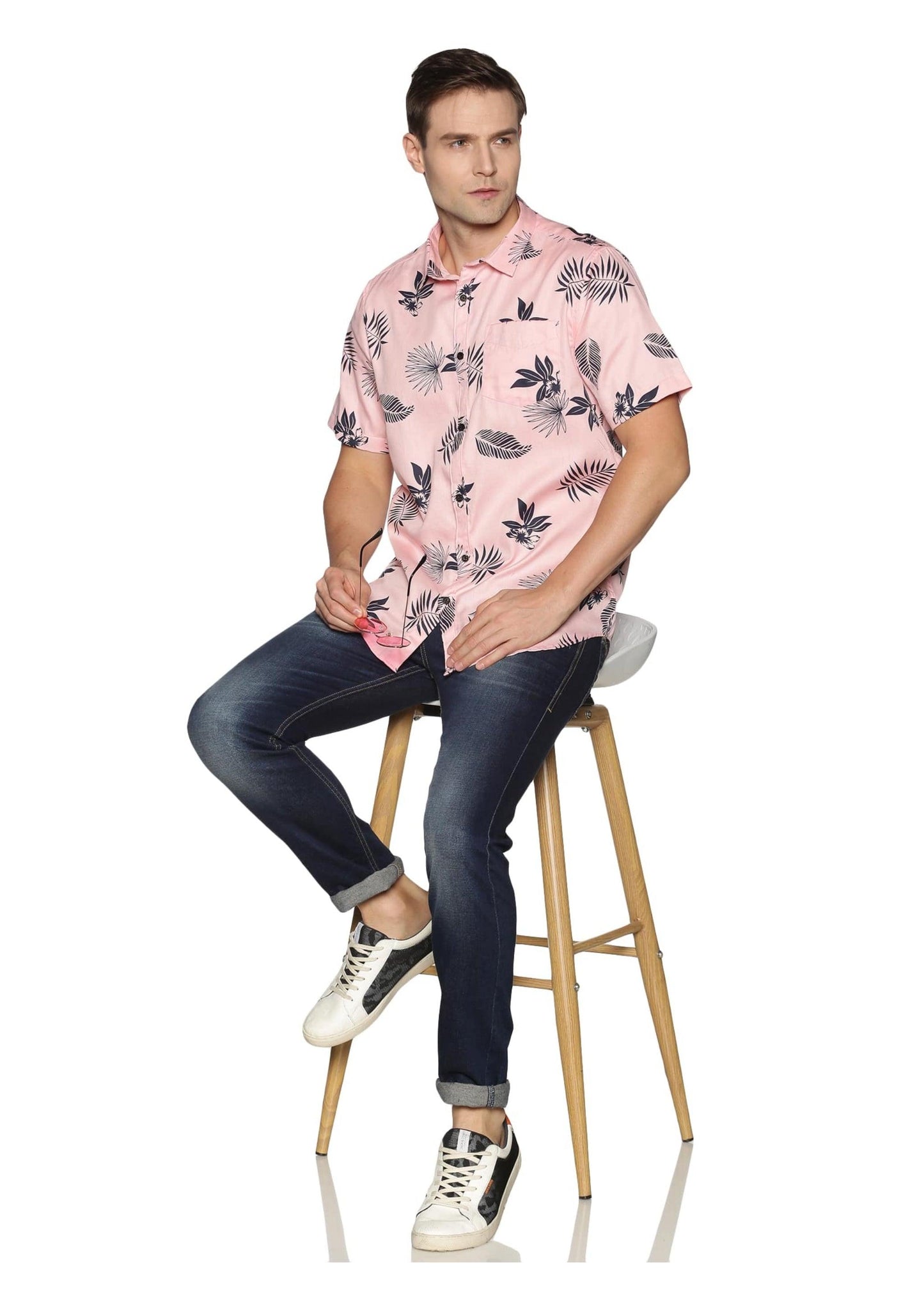 Pink Cavalry Printed Shirt