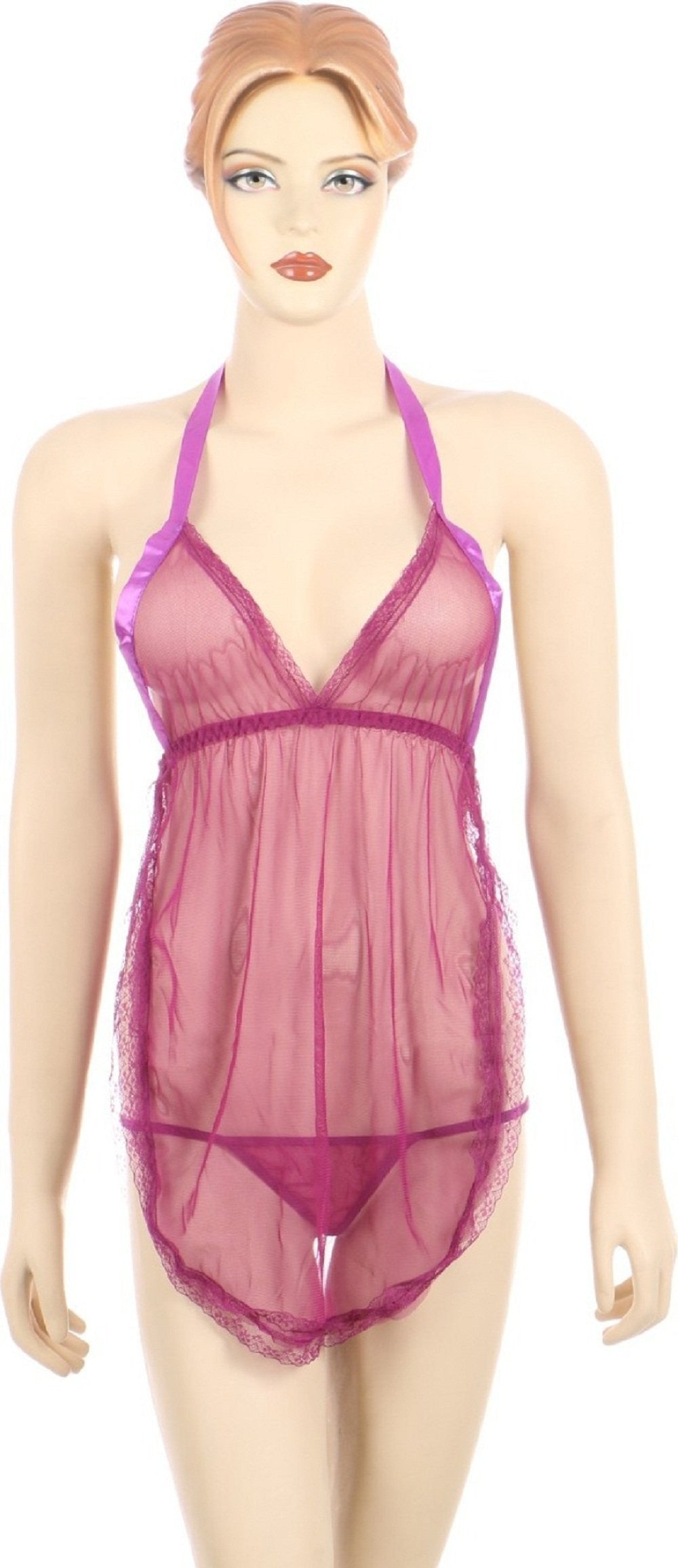 ItspleaZure Women's Pink Babydoll Q2LCL026PK