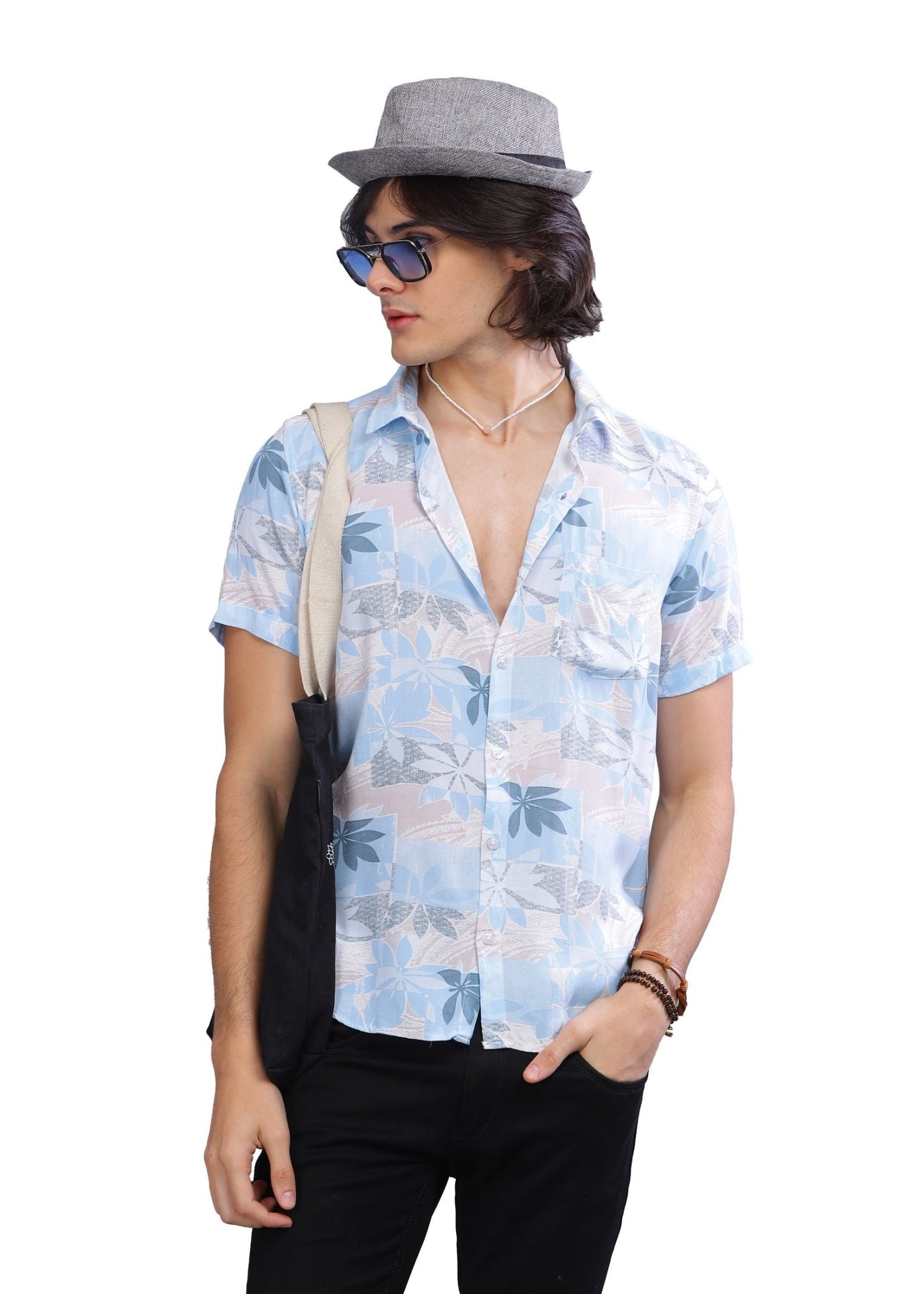 Sky Patch Printed Shirt