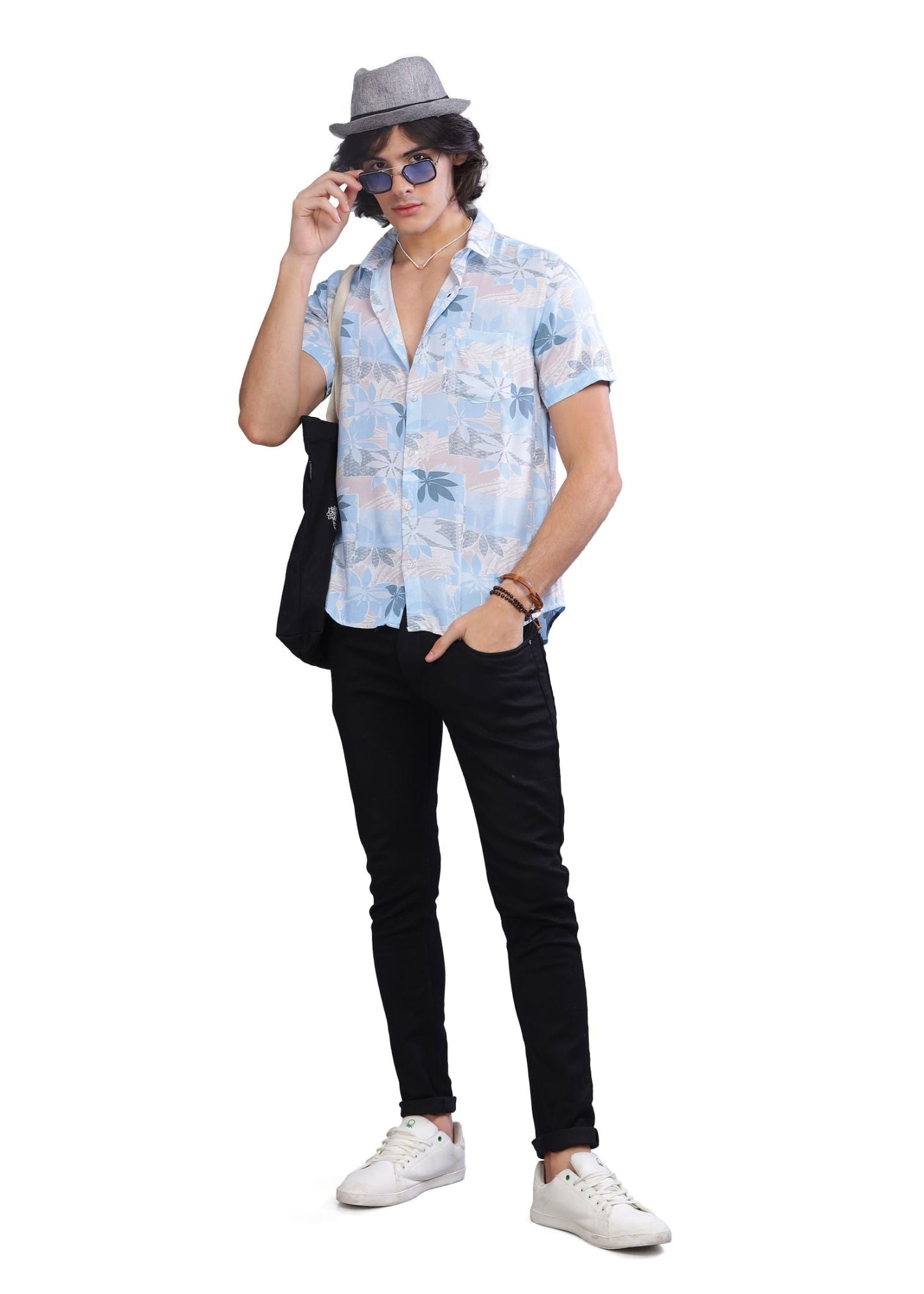 Sky Patch Printed Shirt