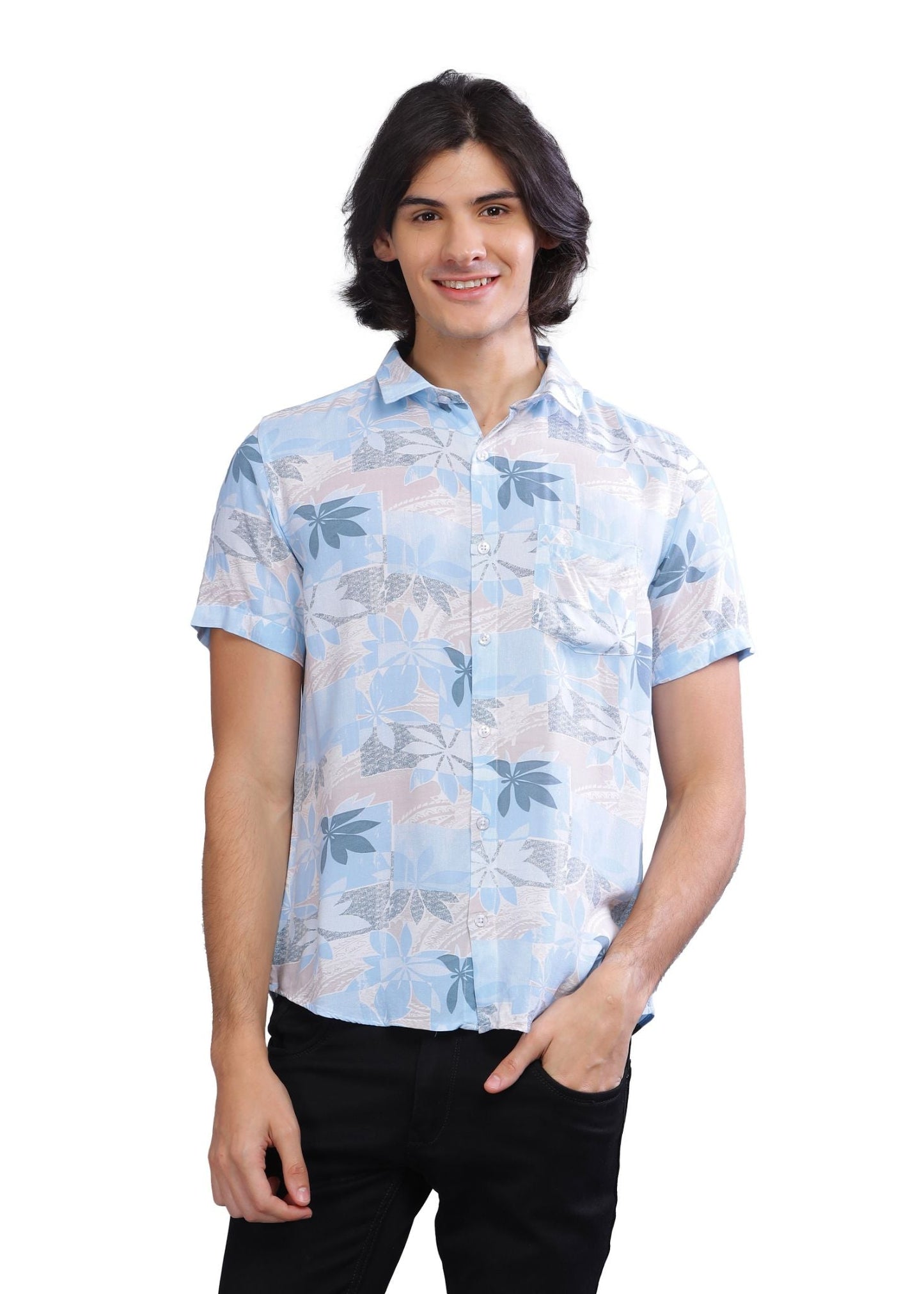 Sky Patch Printed Shirt