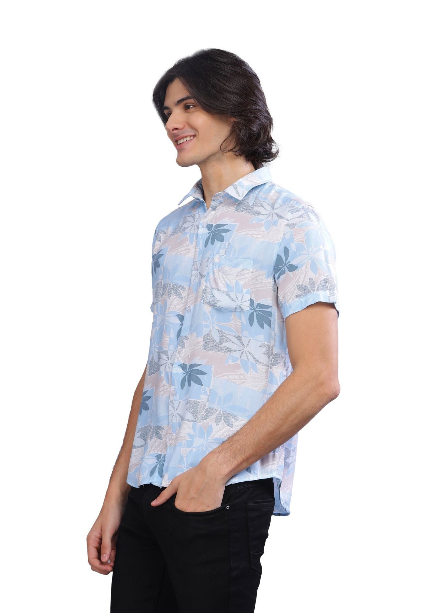 Sky Patch Printed Shirt