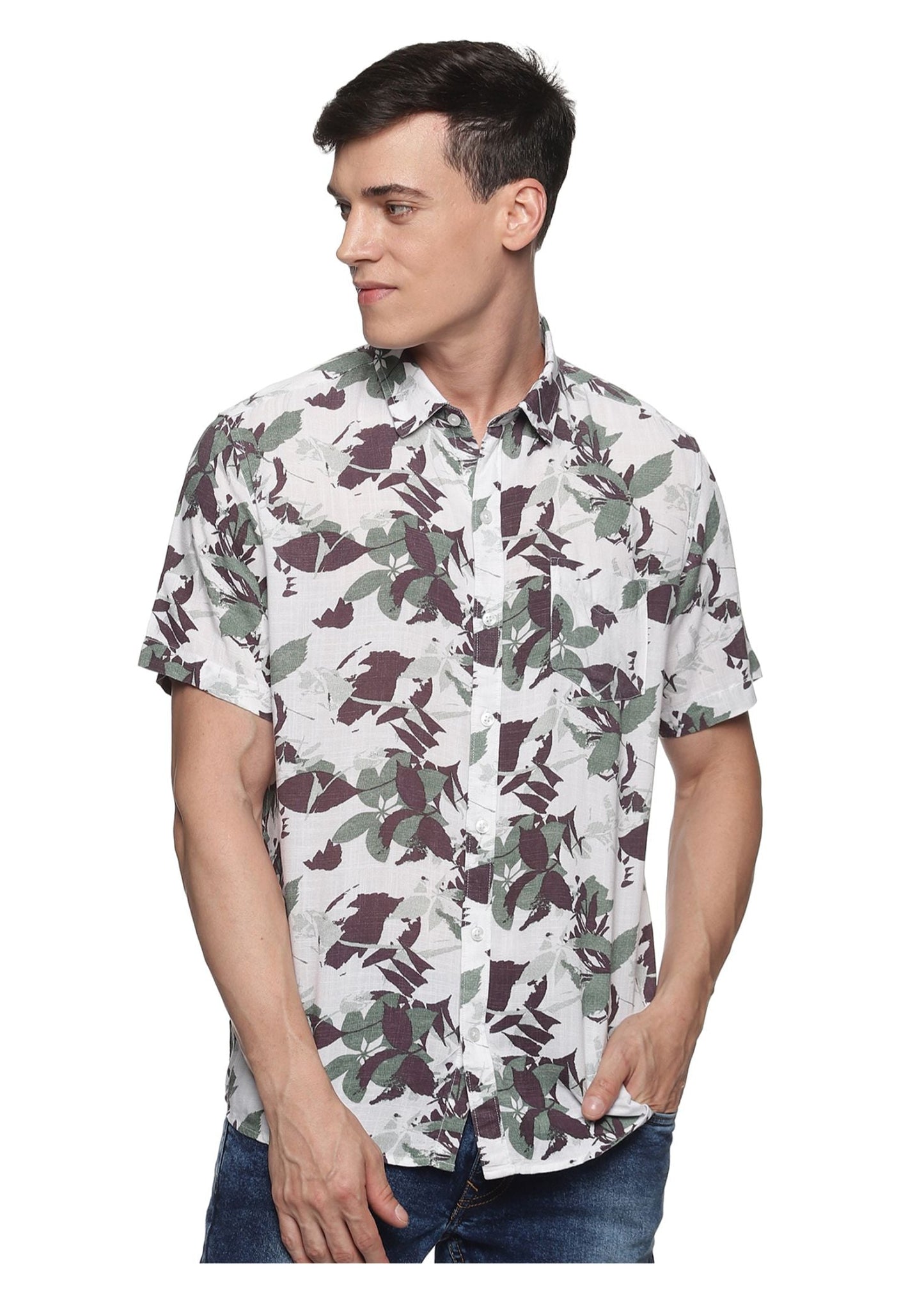 Green Shrub Printed Shirt