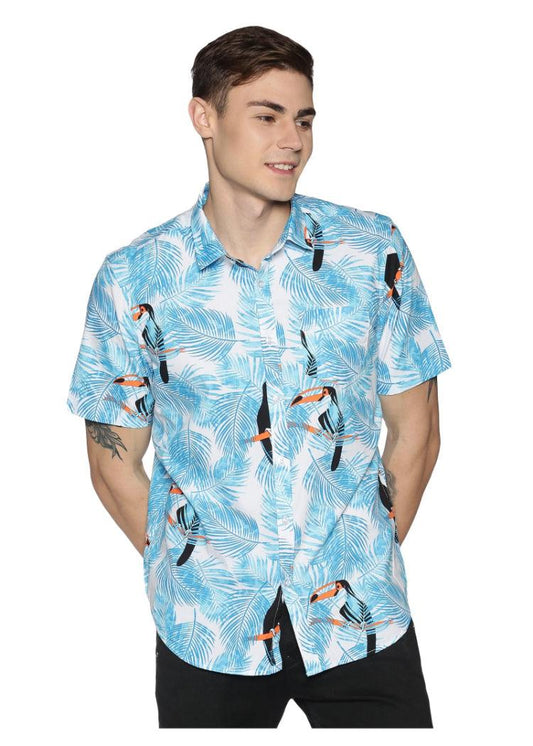 Azure Printed Shirt