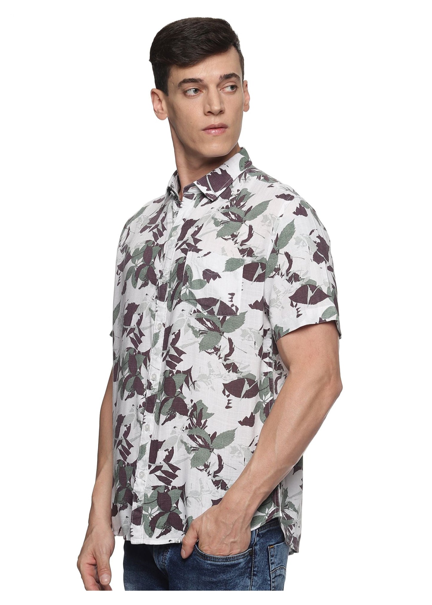 Green Shrub Printed Shirt