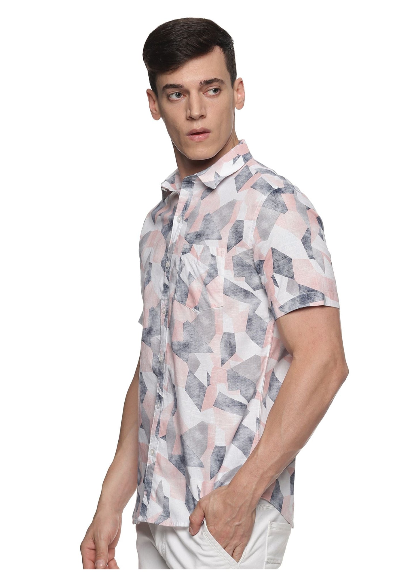Pink Maze Printed Shirt