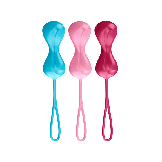 Power Balls Kegel Set of 3 Turquoise& Red