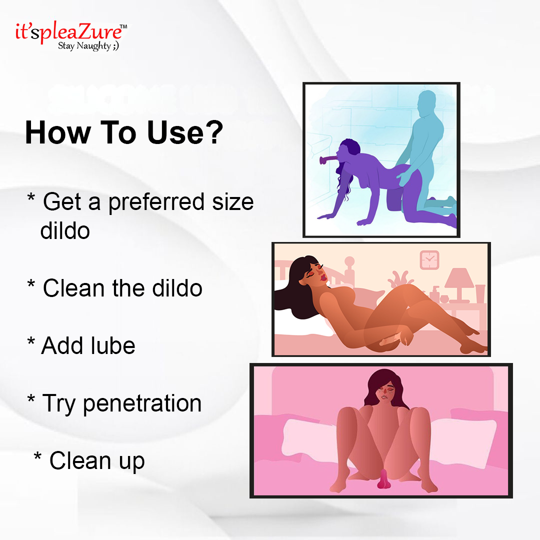 Itspleazure Silicone Suction Base Dildo for Women