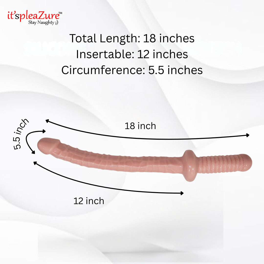 Itspleazure 18 Inch Huge Double Dildo