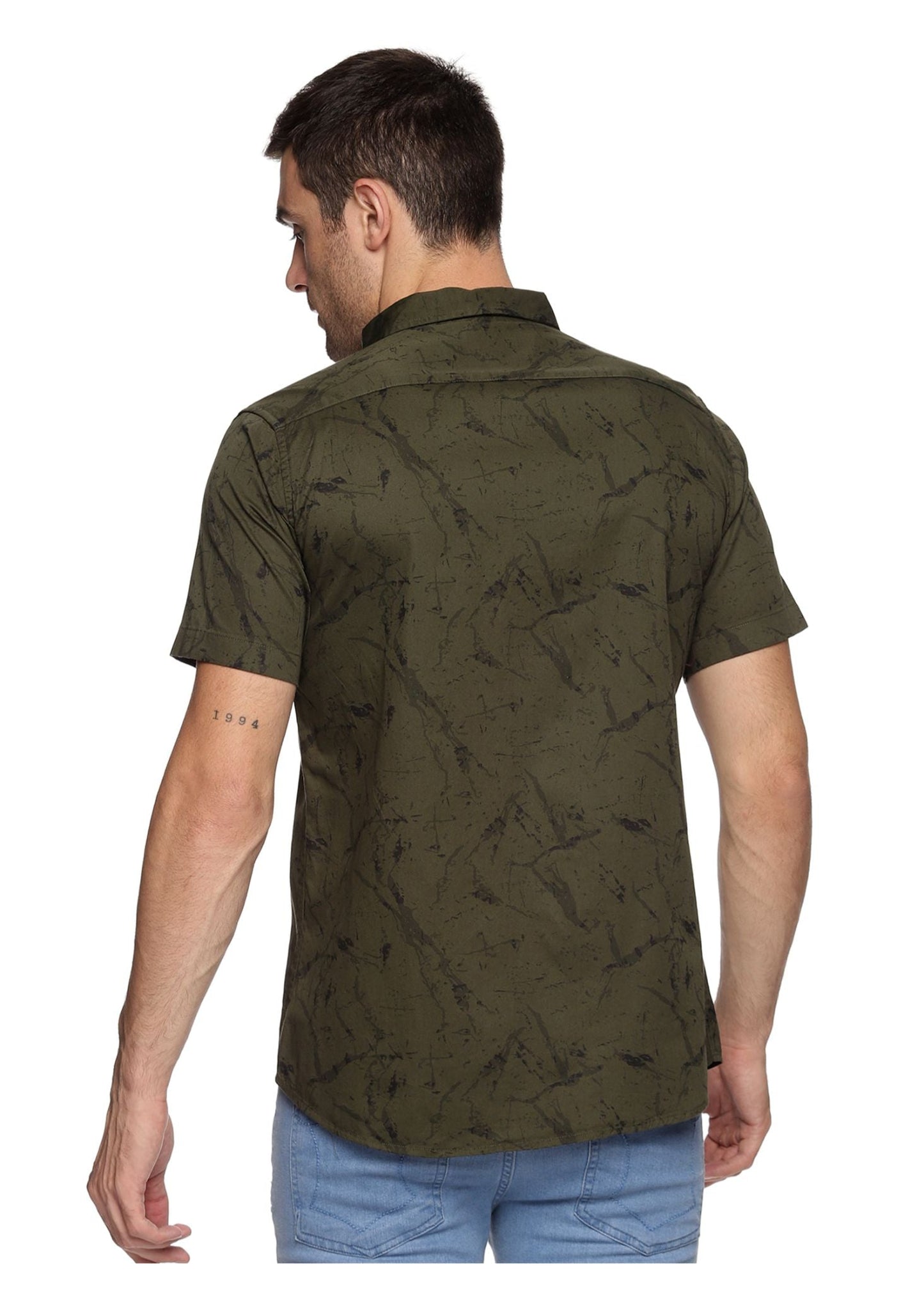 Green Marbel Printed Shirt
