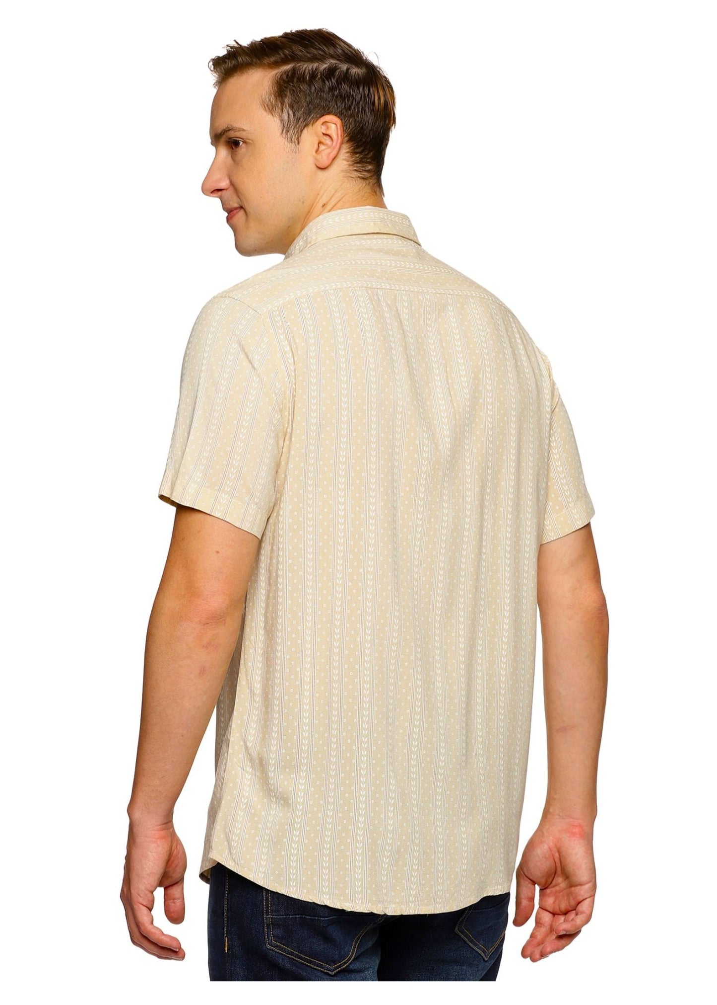 Cream Pie Printed Shirt
