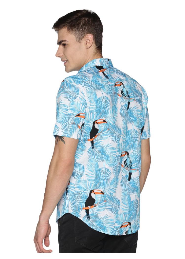 Azure Printed Shirt