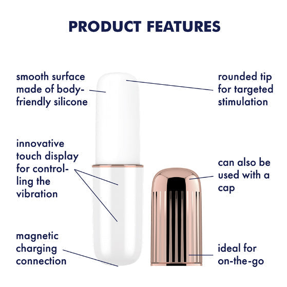 Secret Affair Vibrator – Gold & White