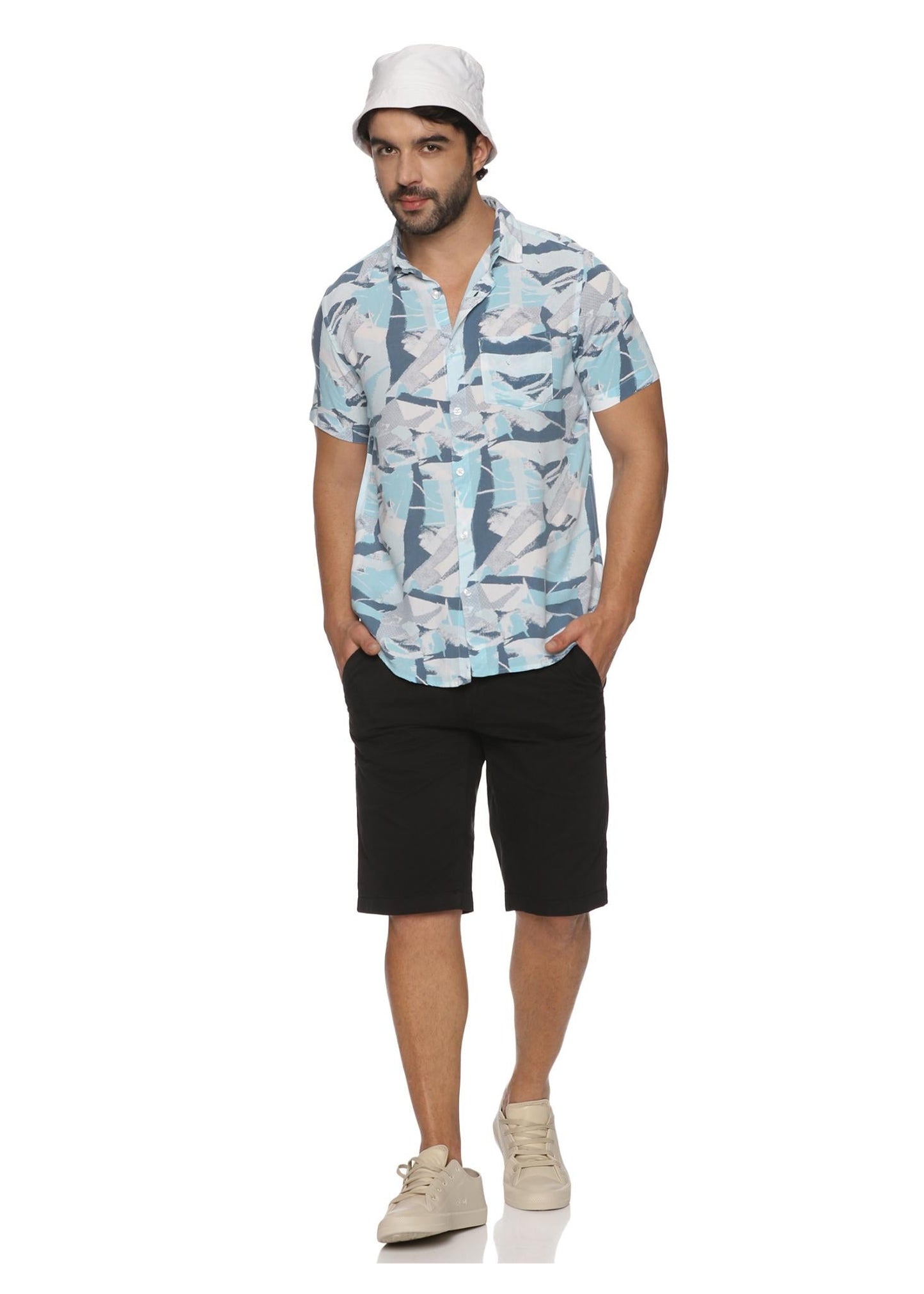 Sky Thunder Mens Printed Shirt