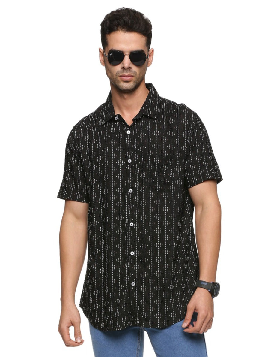 Signal Black Printed Shirt