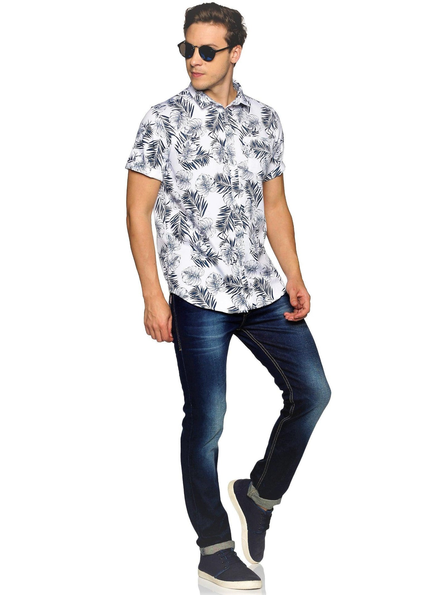 Grey Zebra Printed Shirt
