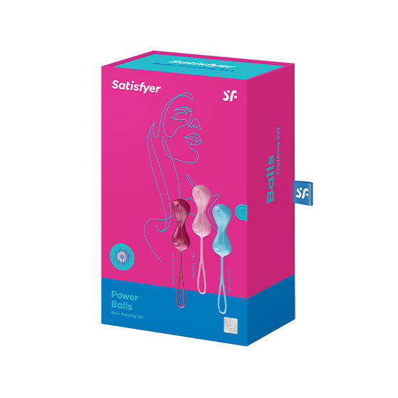 Power Balls Kegel Set of 3 Turquoise& Red