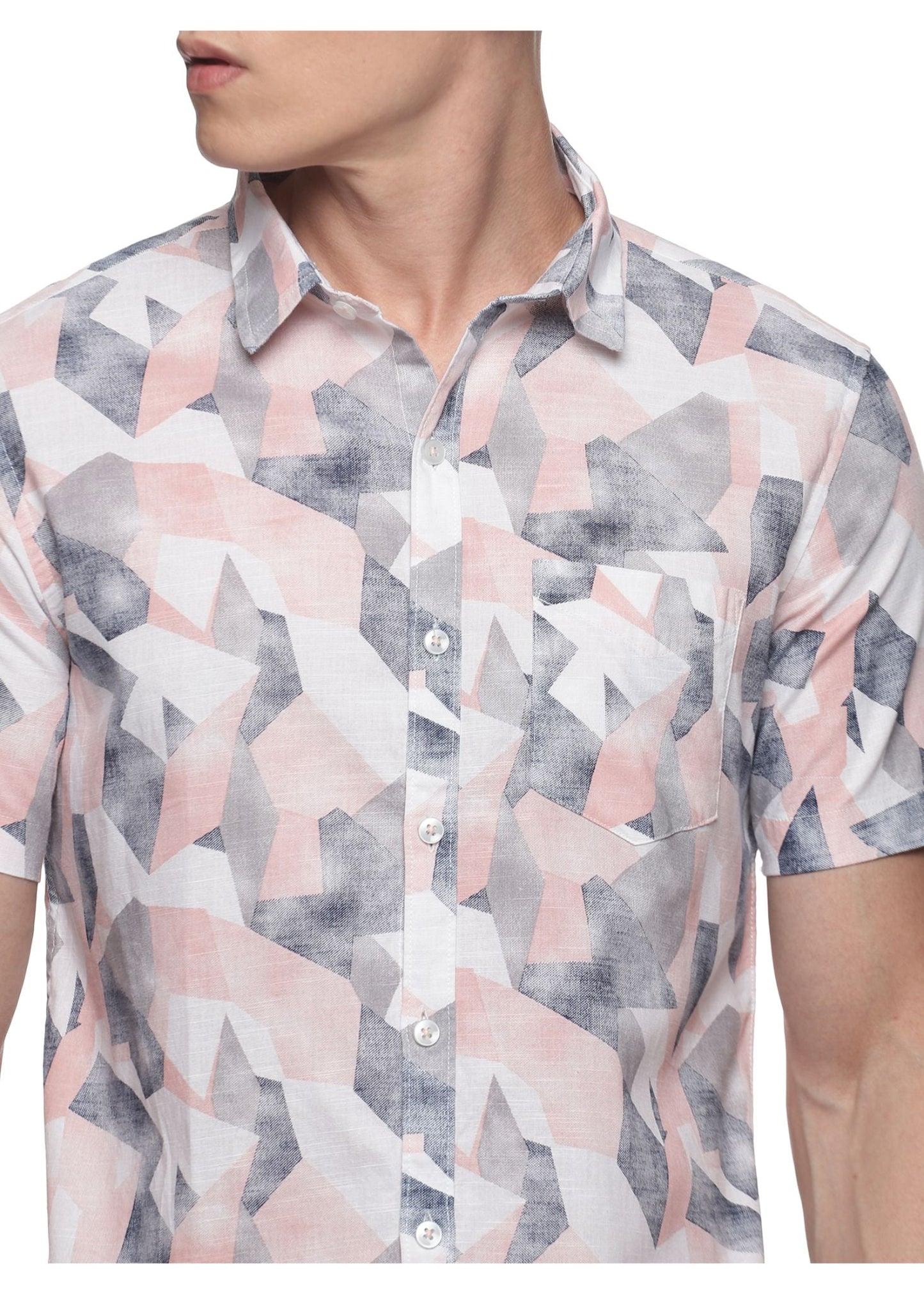 Pink Maze Printed Shirt