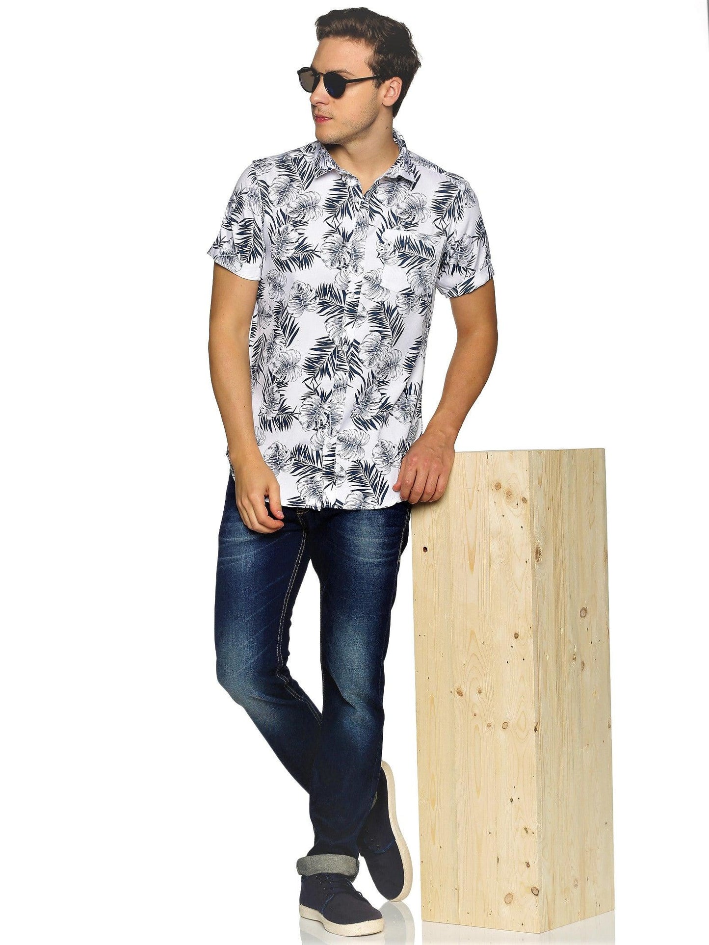 Grey Zebra Printed Shirt