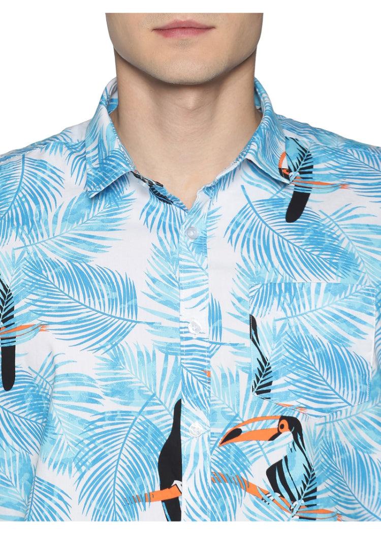 Azure Printed Shirt