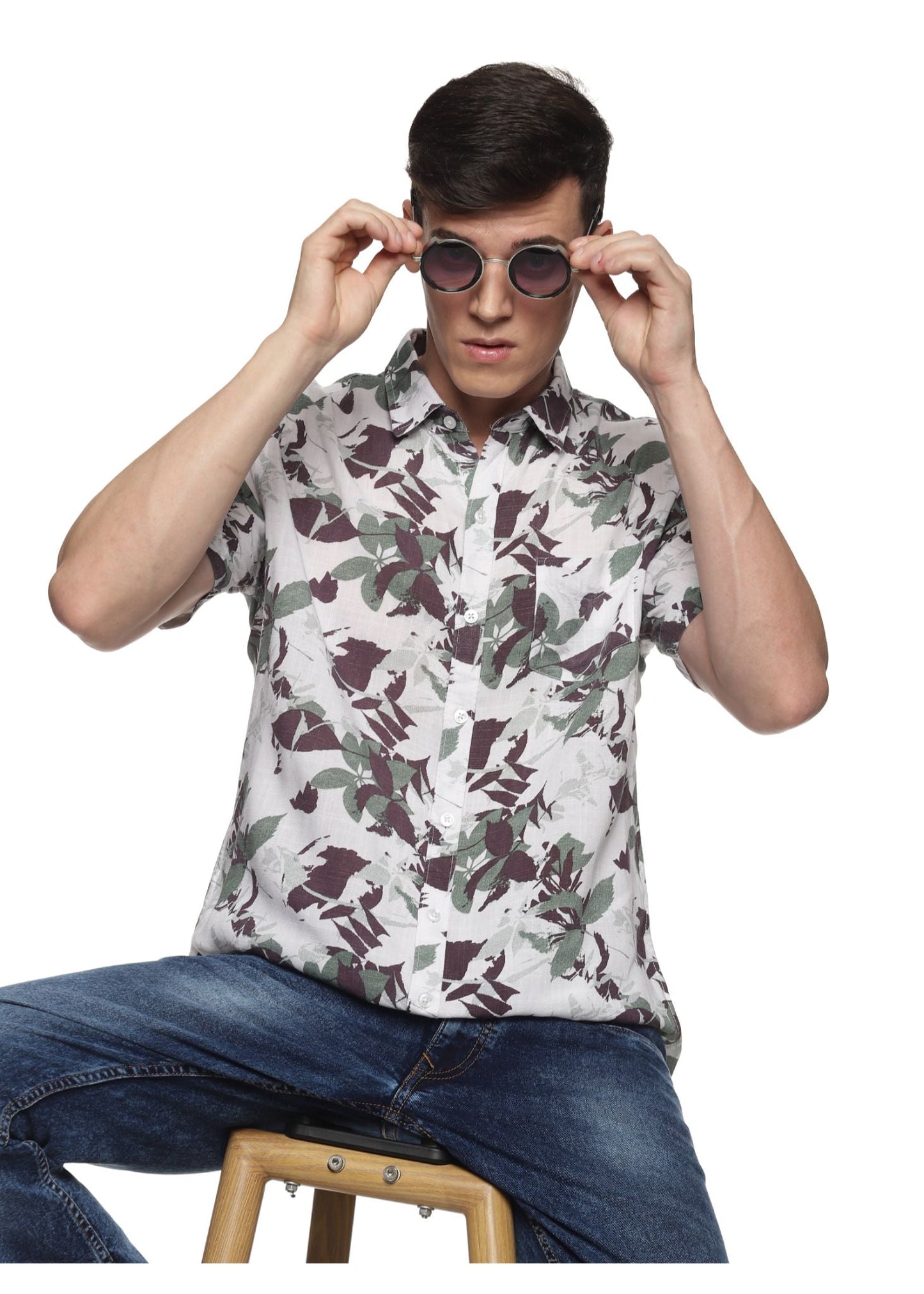 Green Shrub Printed Shirt
