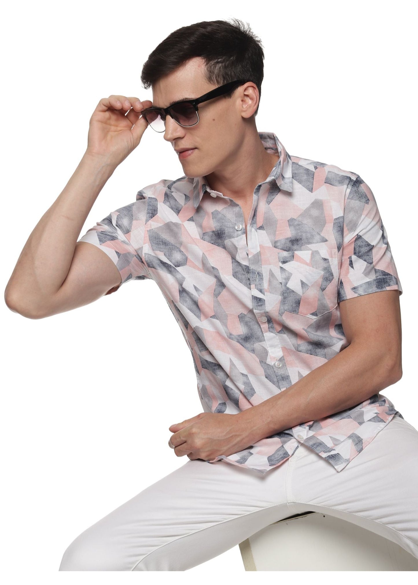 Pink Maze Printed Shirt
