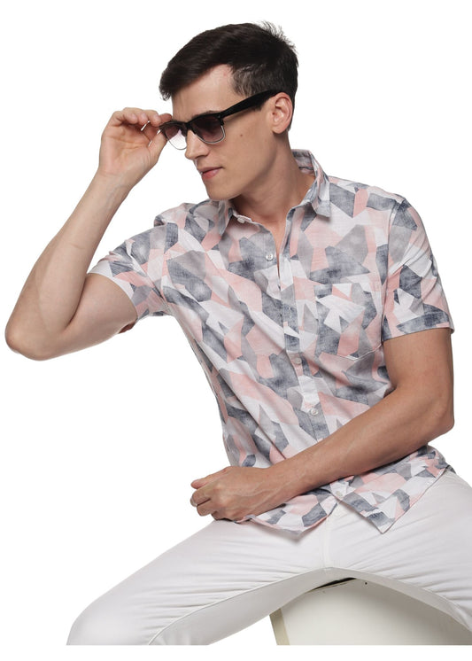 Pink Maze Printed Shirt