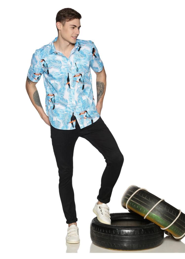 Azure Printed Shirt