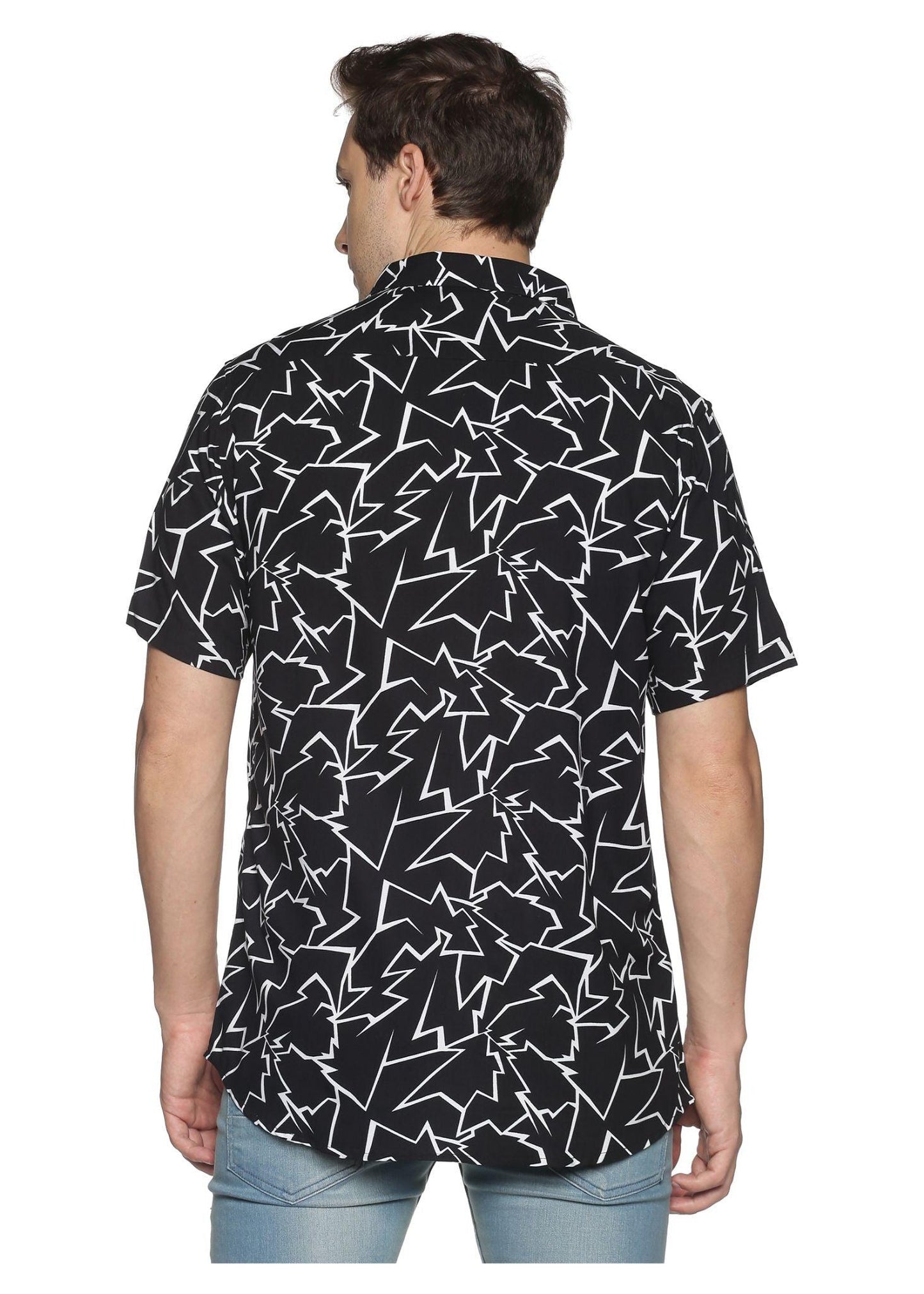 Black Vector Printed Shirt