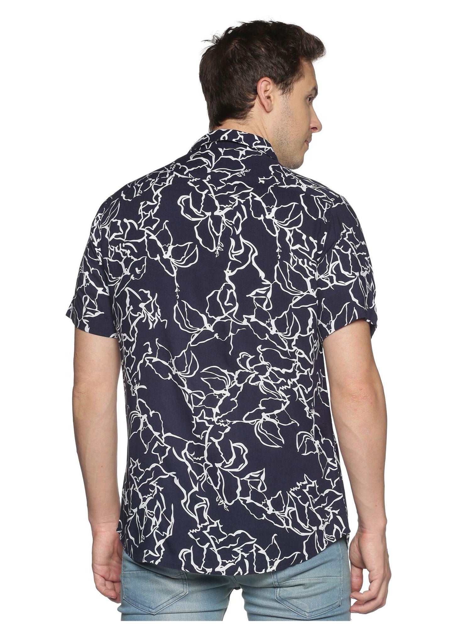 Blue Velvet Printed Shirt