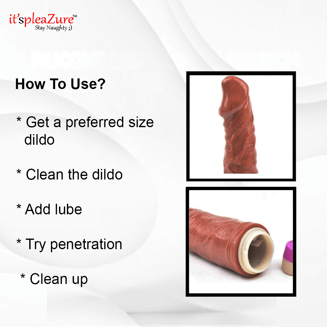 Itspleazure Dark brown Vibrating Dildo
