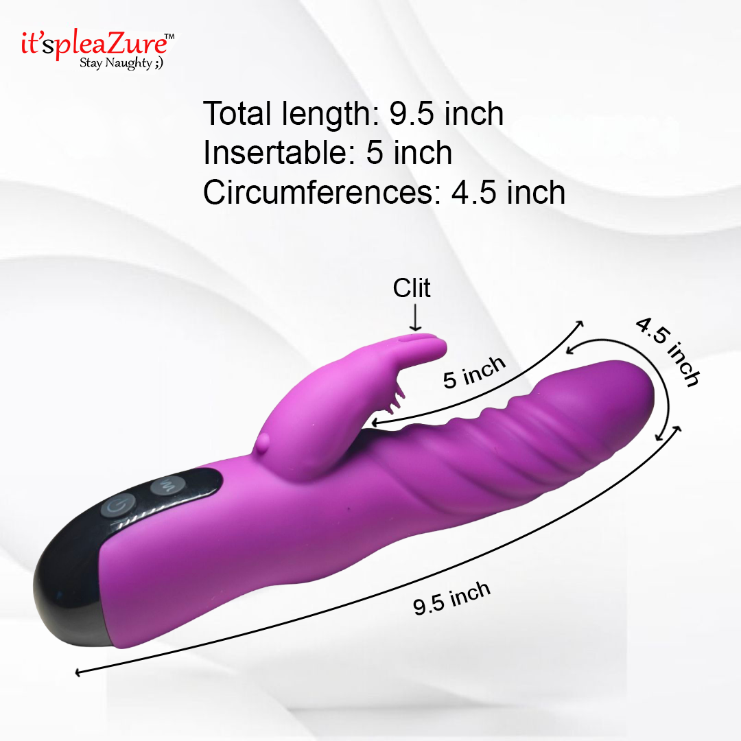 Itspleazure's Pink Rabbit Dildo Vibrator for Women