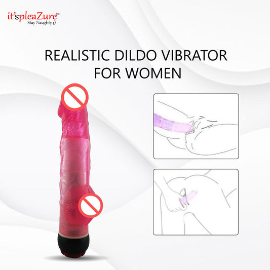 Itspleazure Realistic Jelly Dildo Vibrator for Women