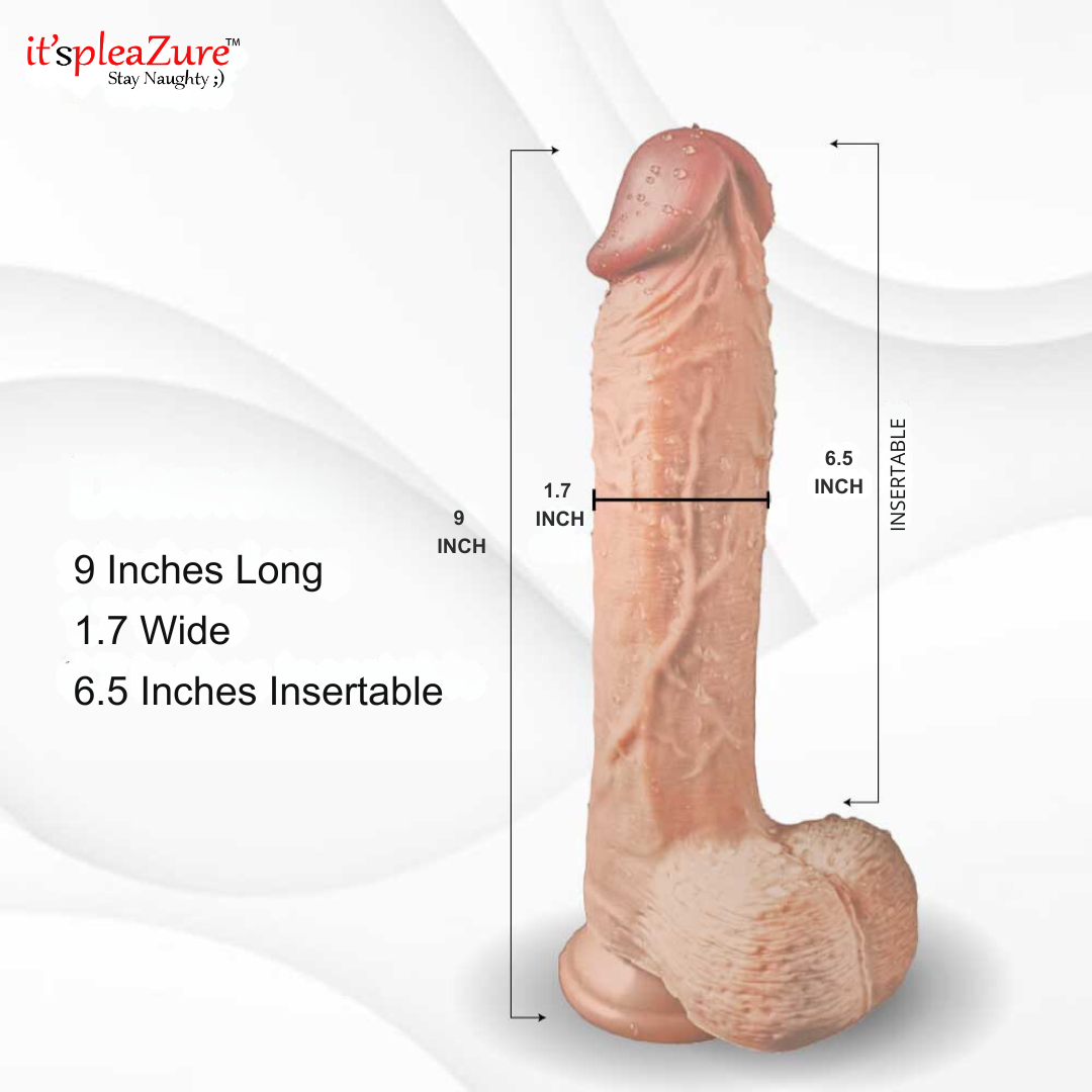Itspleazure Silicone Suction Base Dildo for Women