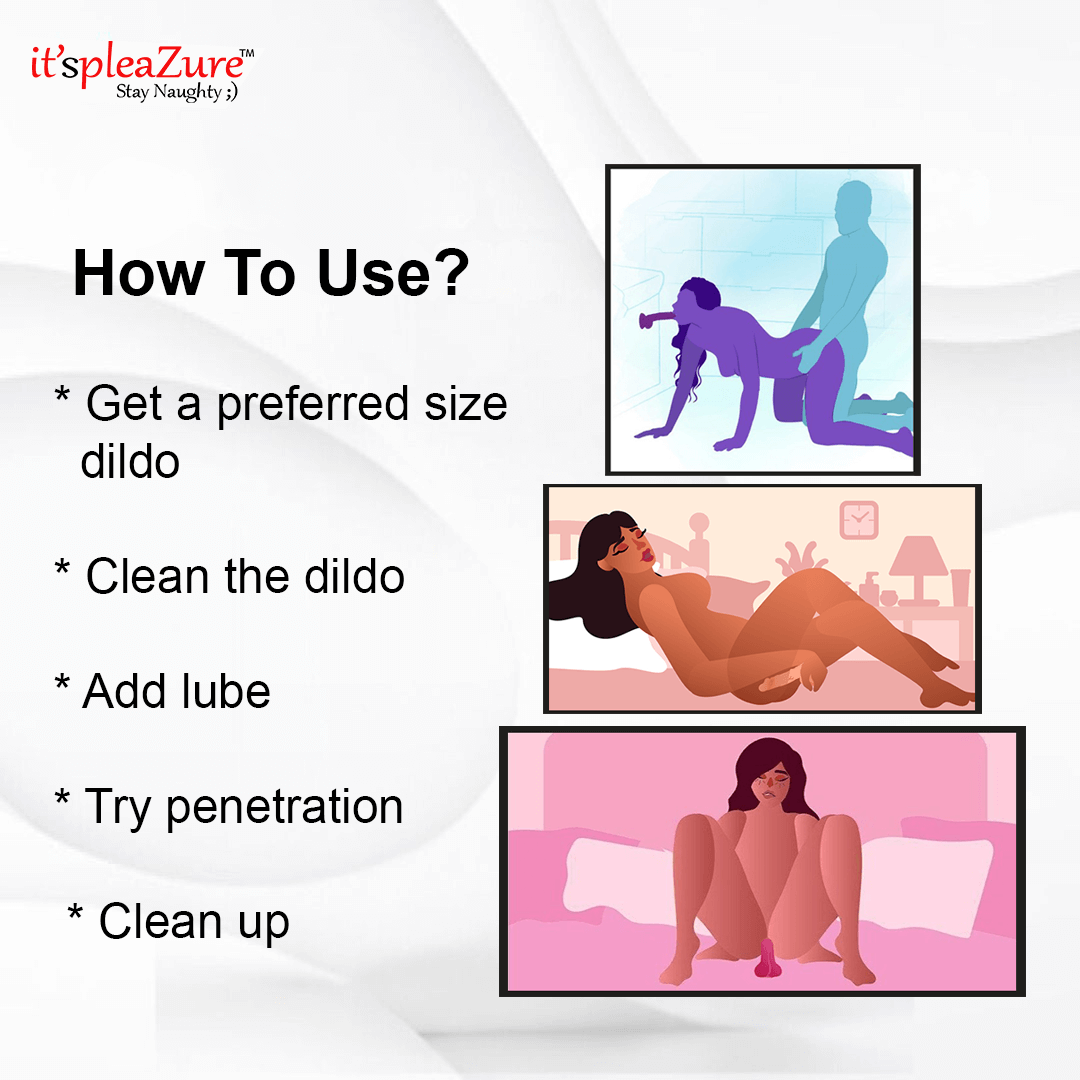 Itspleazure's Silicon Transperent Suction Dildo For Women