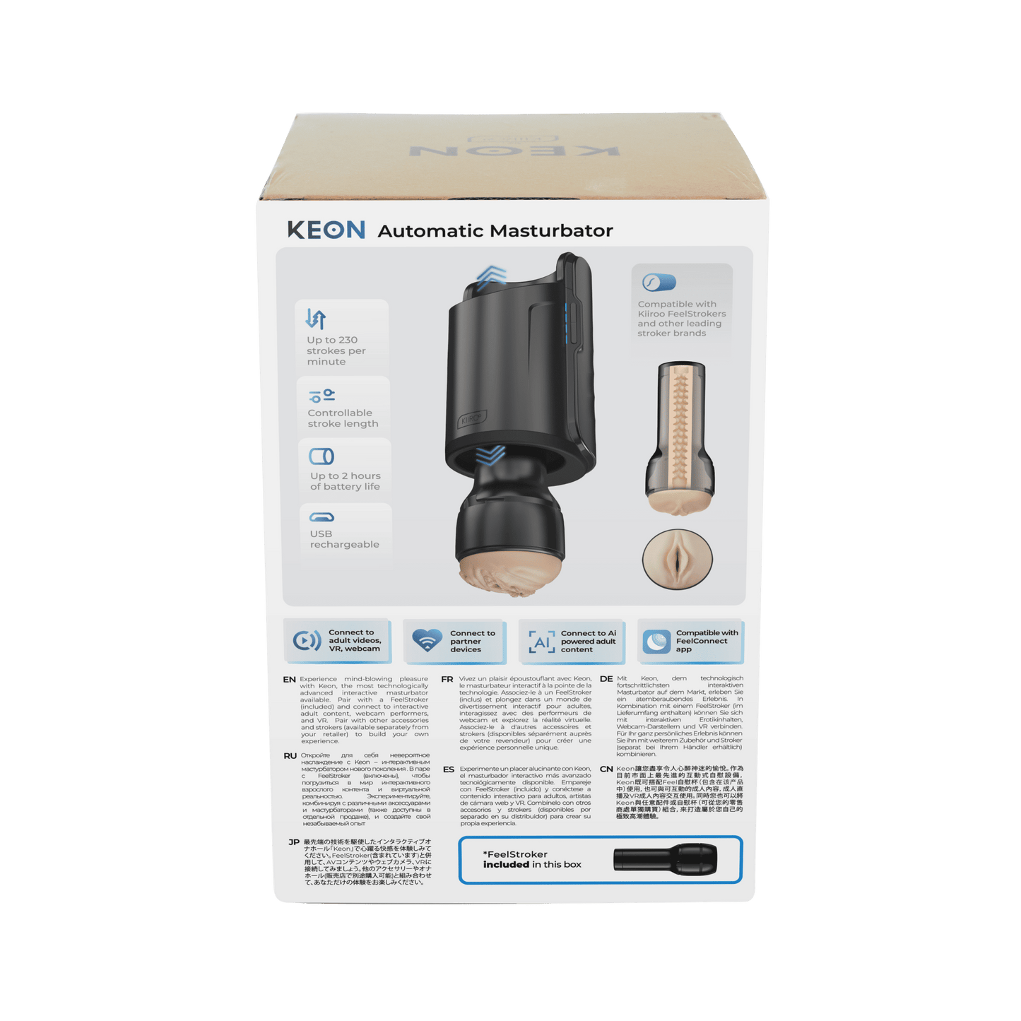 Keon Automatic Male Masturbator & Feel Stroker