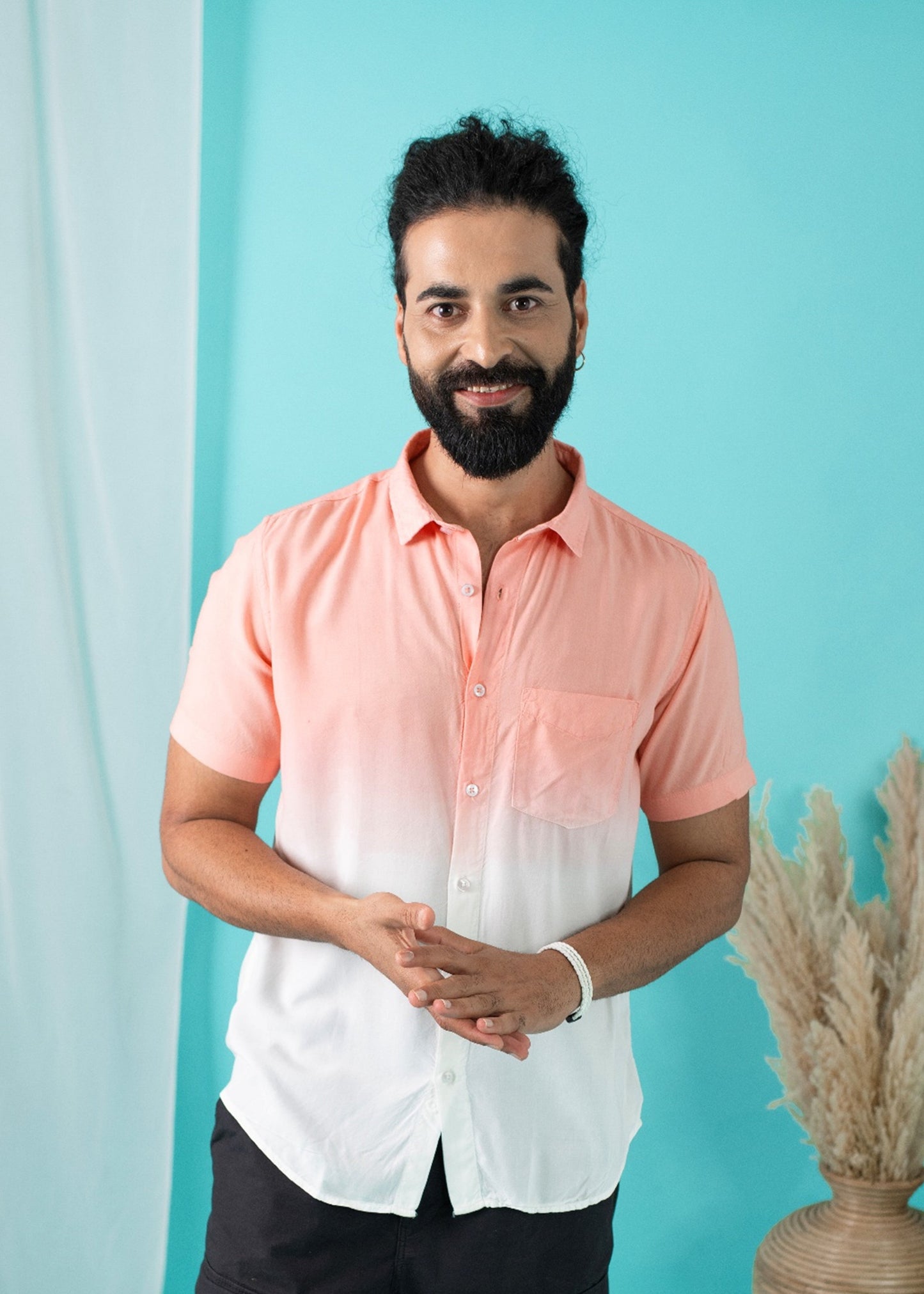 Cinnamon Mens Ombre Shirt