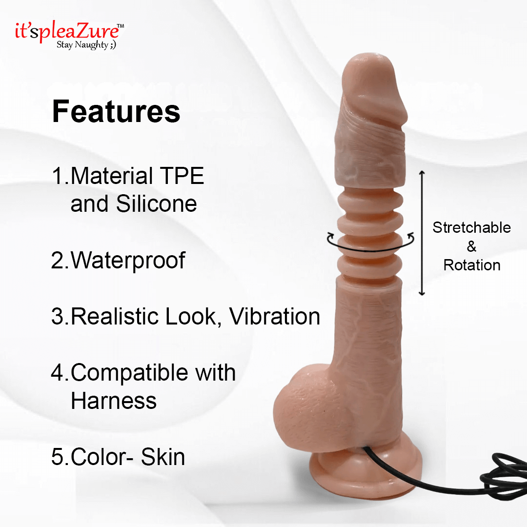 Thunder Up Suction Thrusting Dildo for Sex on Itspleazure