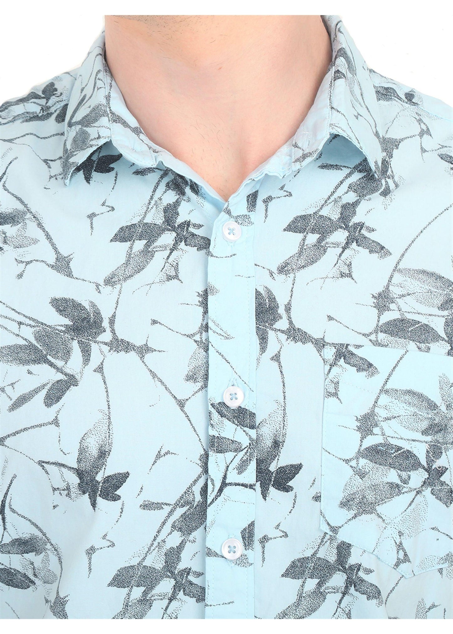 Fern Blue Printed Shirt