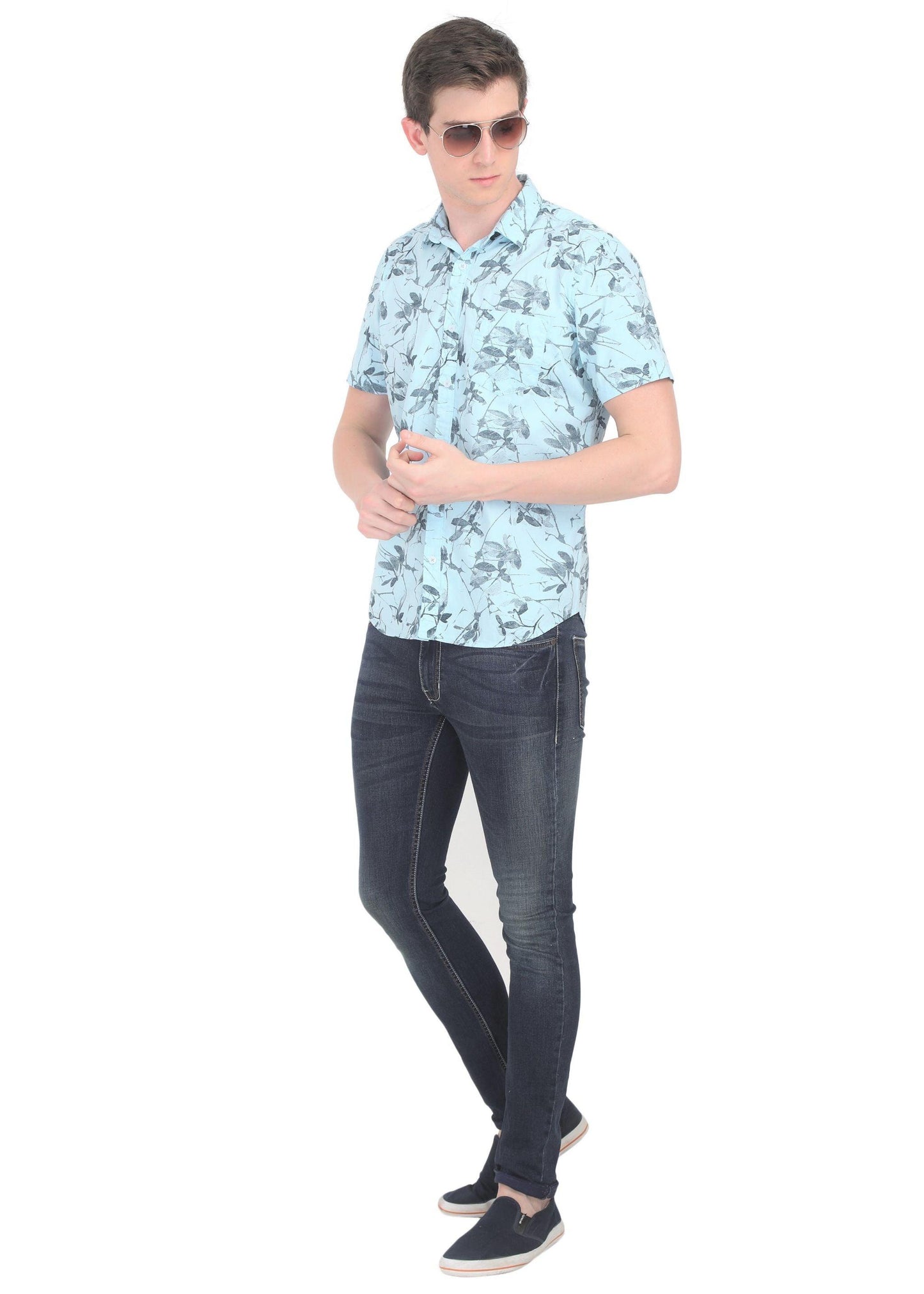Fern Blue Printed Shirt