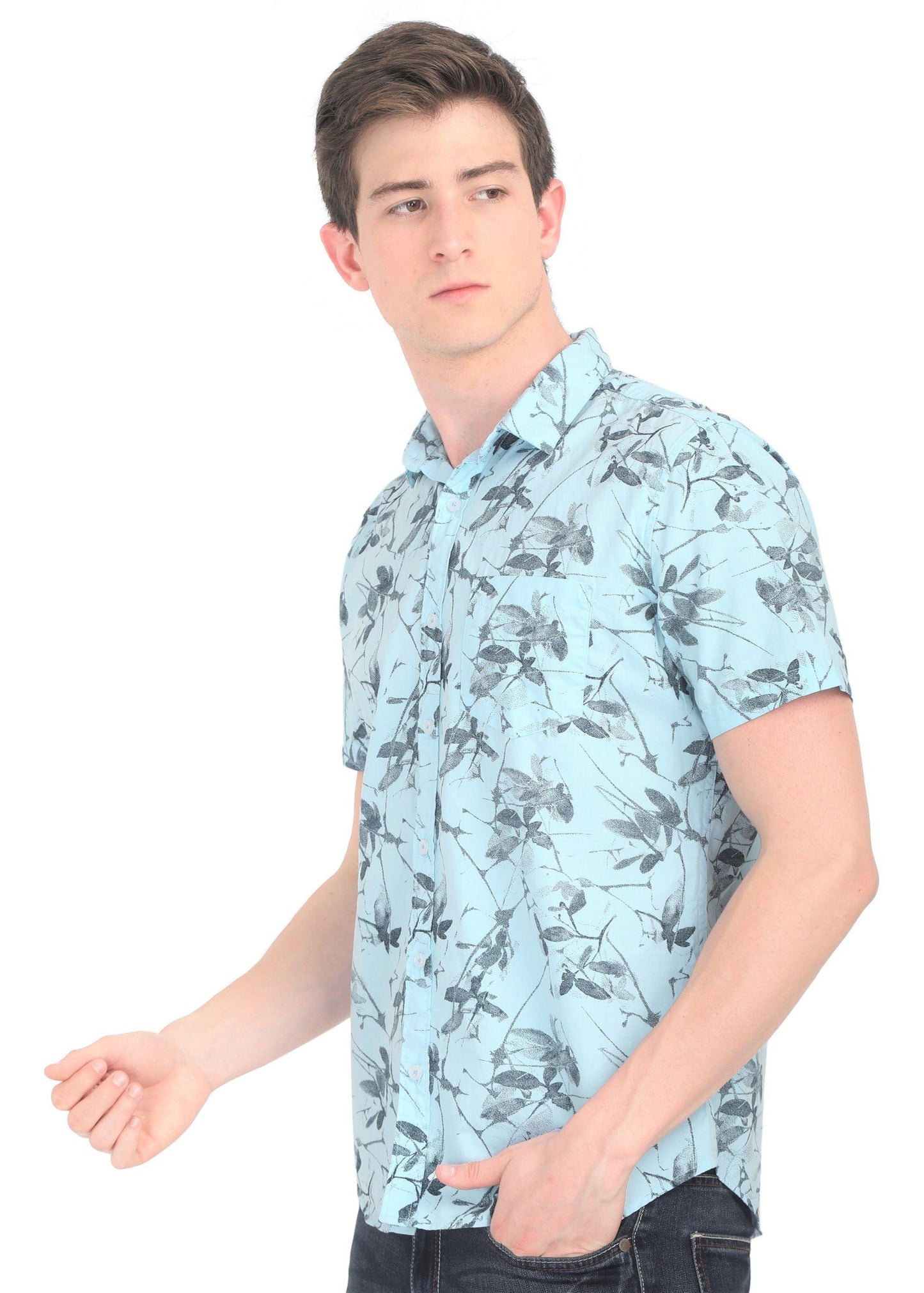 Fern Blue Printed Shirt