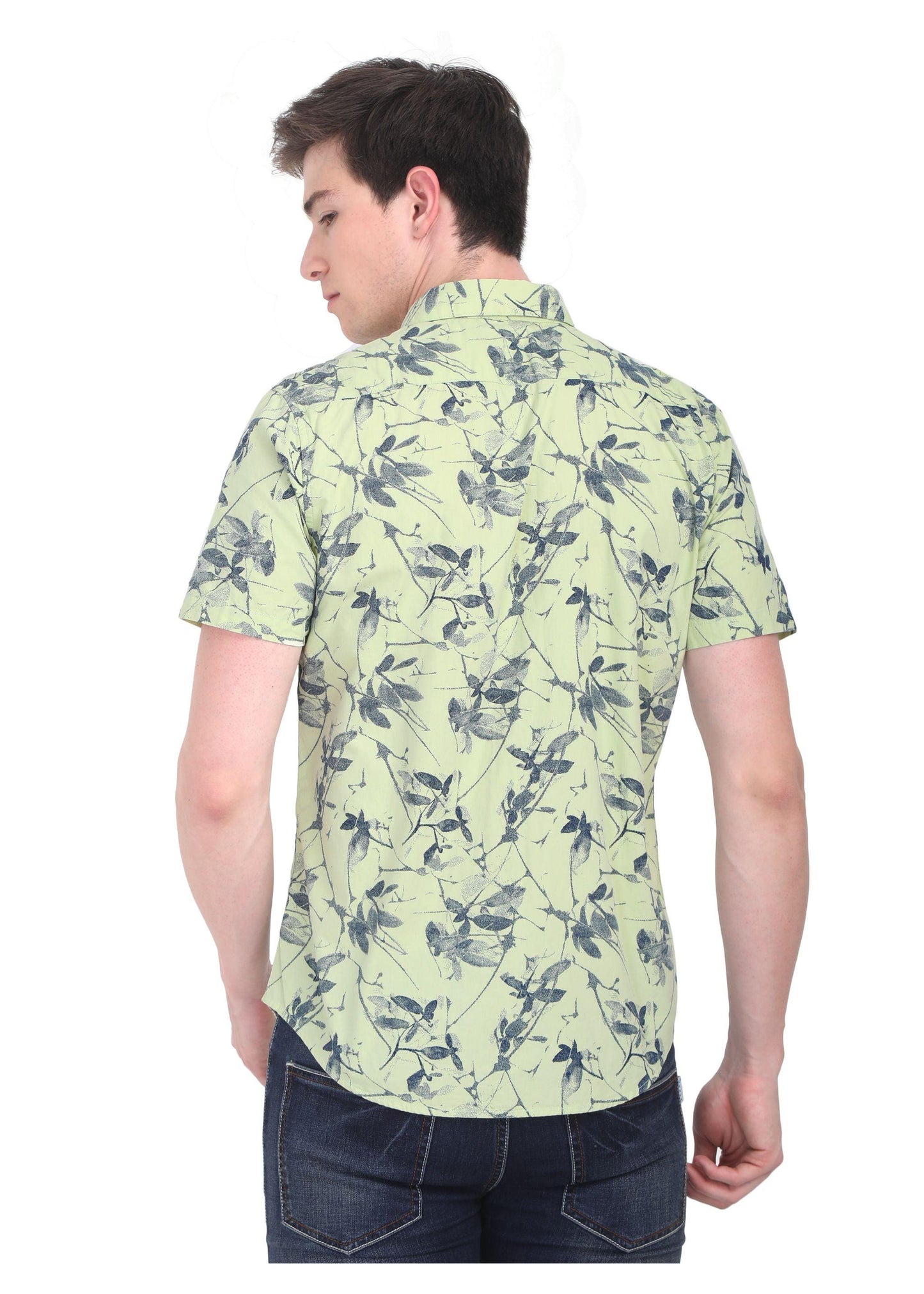 Fern Green Printed Shirt