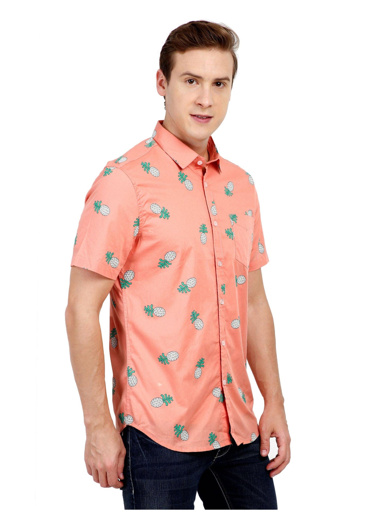 Pink Pineapple Printed Shirt