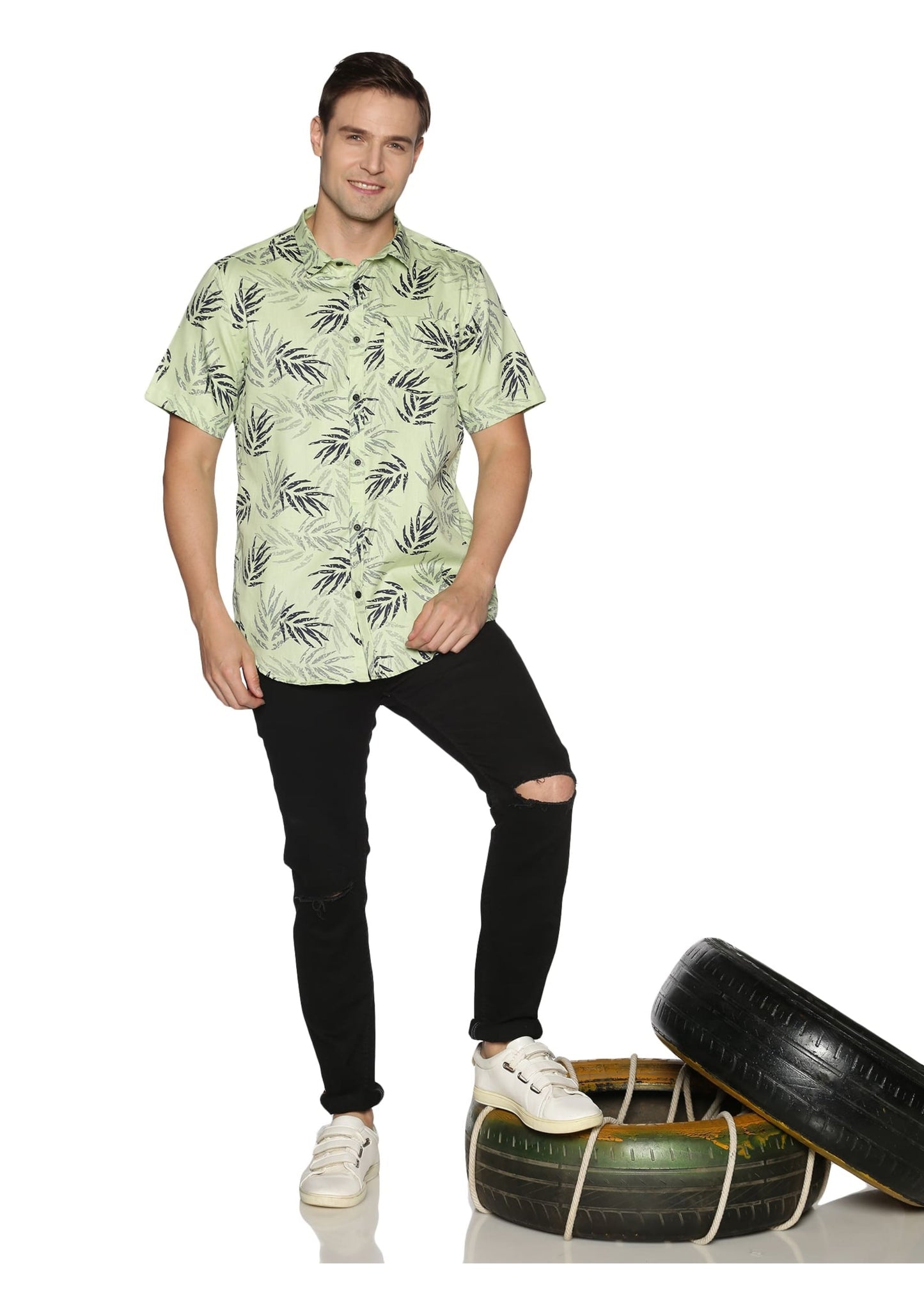 Neon Mapple Printed Shirt